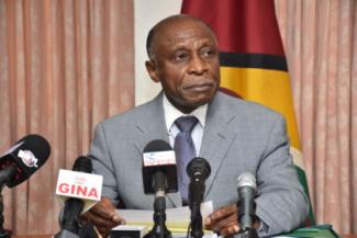 Vice President and Minister of Foreign Affairs Carl Greenidge