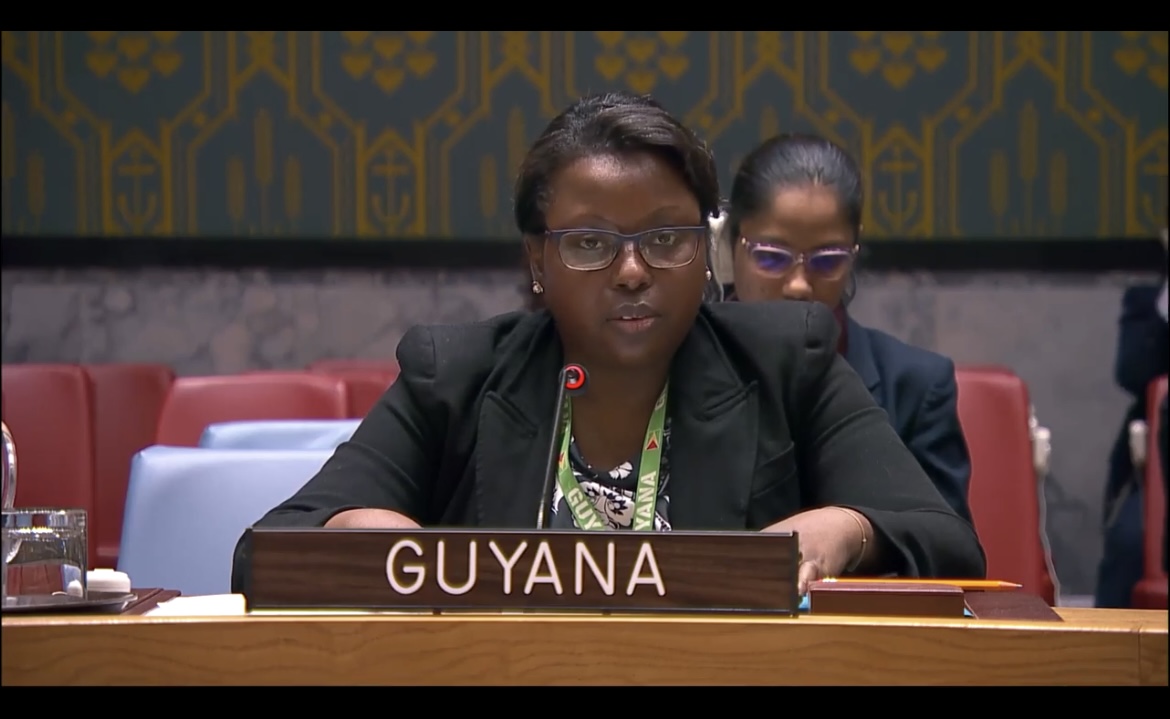 Ms. Neishanta Benn delivering statement at UNSC Briefing on Non-proliferation/Iran