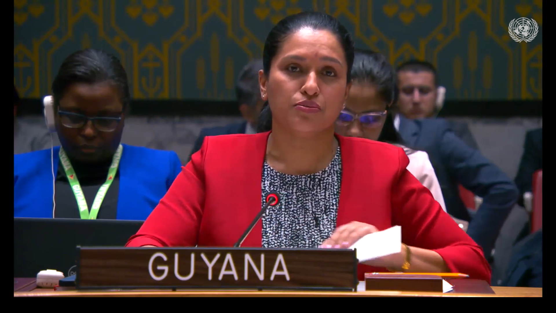 Amb. Trishala Persaud delivering statement at UNSC meeting on Non-Proliferation (DPRK)