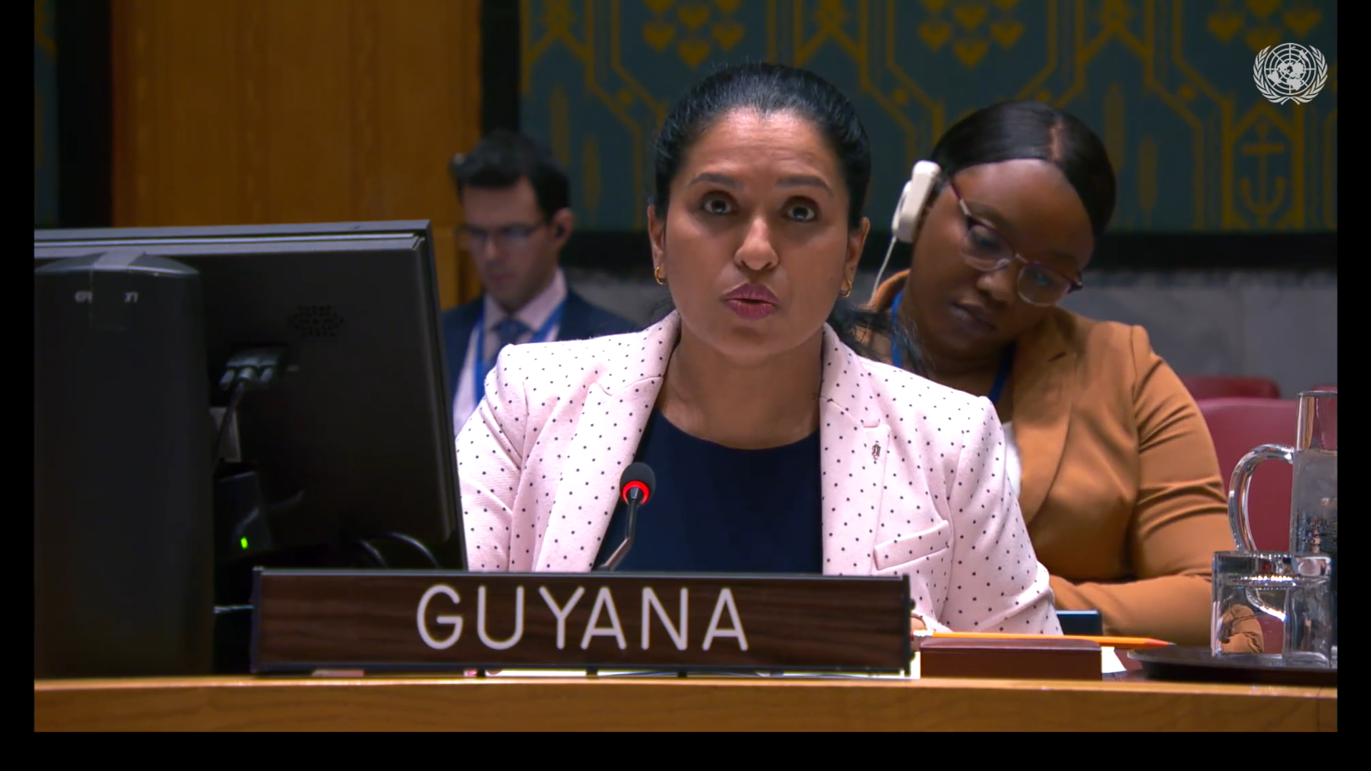 Amb. Trishala Persaud delivering statement at UNSC meeting on UN Peacekeeping operations: Police Commissioners