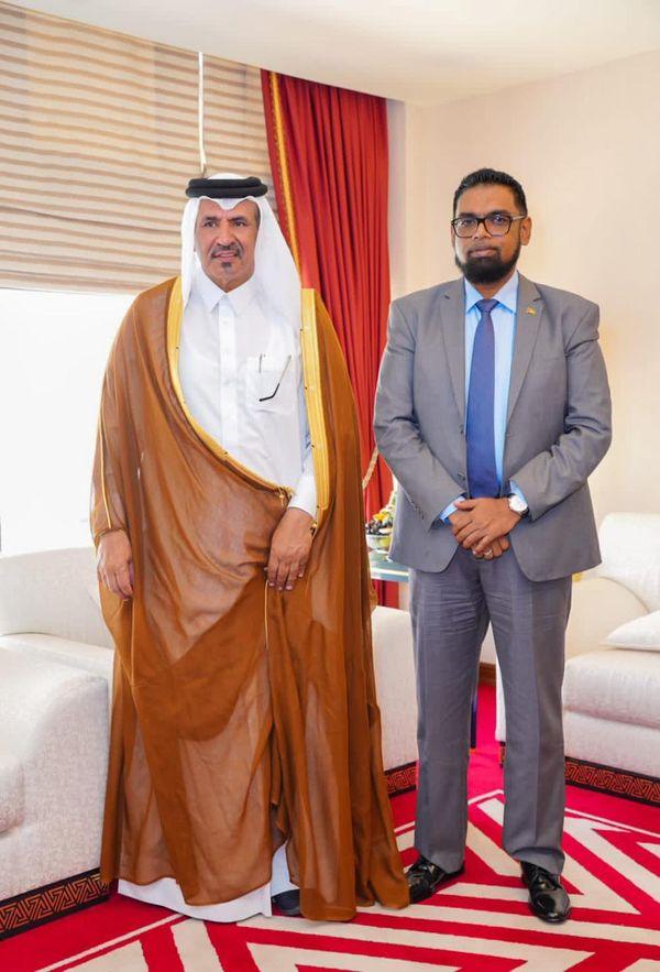 His Excellency President Dr Irfaan Ali Held Talks With The Qatar   4 1 