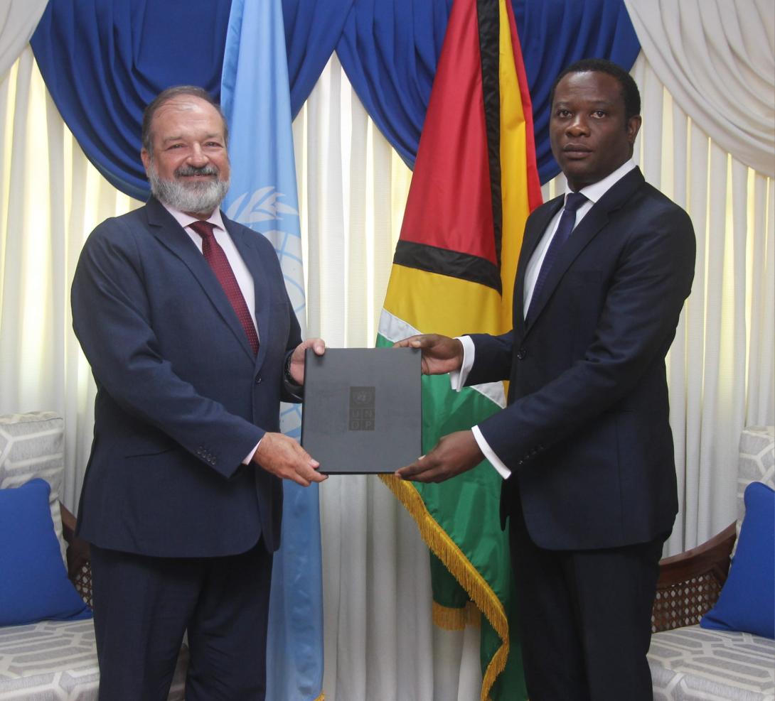 Guyana’s Foreign Minister accepted the UNDP Resident Representative’s